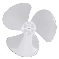 CHICTRY 12 Inch Fan Blade 3 Leaves Plastic Fan Blade Replacement for Household Standing Pedestal Fan Table Fanner General Accessories White One Size
