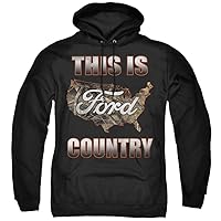 LOGOVISION Ford Go Further Orange Camo Unisex Adult Pull-Over Hoodie