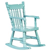 Melody Jane Dolls Houses Classics by Handley Dollhouse Miniature Soft Blue Rocking Chair