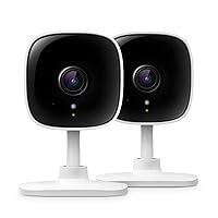 TP-Link Tapo 2K Security Camera for Baby Monitor, Dog Camera w/ Motion Detection, 2-Way Audio, Night Vision, Cloud & SD Card Storage (Up to 512 GB), Works w/ Alexa & Google Home, 2-Pack (Tapo C110P2)