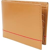 Decrum Bifold Wallets For Men - Multiple Pockets Durable Brown Leather Wallet for Men | [6112115210] Camel Brown