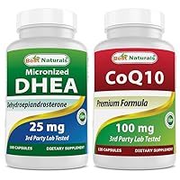 Best Naturals DHEA 25 mg & COQ10 100 mg