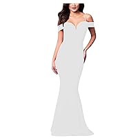 Fall Fashion Long Maxi Sundress for Women Wedding Sleeveless Cold Shoulder Solid Tunic Dress Softest Spaghetti