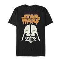 STAR WARS Men's Halloween Spooky Darth Vader Helmet T-Shirt
