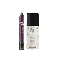 Style Edit Light Brown Travel Size Concealer and Cover Up Stick Duo to Cover Up Roots and Grays.