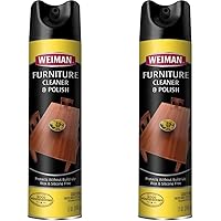 Weiman Wood & Furniture Cleaner & Polish - 12 Ounce - Aerosol Protect Clean Polish Wax Your Wood Tables Chairs Cabinets (Pack of 2)