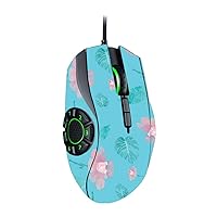 MightySkins Skin Compatible with Razer Naga Hex V2 Gaming Mouse - Water Flowers | Protective, Durable, and Unique Vinyl Decal wrap Cover | Easy to Apply, Remove, and Change Styles | Made in The USA