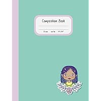 Composition Book: Wide Ruled Notebook - Gifts for Black Girls, Kids, Elementary Students - 120 Pages - 7.5x9.5 In