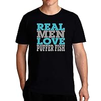 Real Men Love Puffer Fish Bicolor T-Shirt