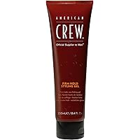 American Crew Men's Hair Gel, Firm Hold, Non-Flaking Styling Gel, 8.4 Fl Oz