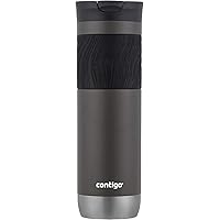 Contigo Byron SnapSeal 2.0 Stainless Steel Insulated Travel Mug - 24 oz - Leakproof SnapSeal Lid, Non-Slip Grip - Great for On the Go to Keep Drinks Hot or Cold - Ideal for Coffee and Tea, Sake