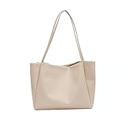 Women PU Leather Handbags Solid Color Zipper Shoulder Bag Female Large Capacity Ladies Shopping Tote Bags