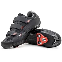 Strada Ready to Ride Mens Indoor Cycling Shoes Designed for Peloton with Pre-Installed Look Delta Cleats – Optimized Bike Shoes for Men with Required Delta Shoe Clips for Spinning