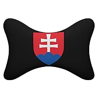 Coat of Arms of Slovakia Car Neck Pillow for Driving Memory Foam Headrest Pillow Cushion Set of 2 for Home Office Chair