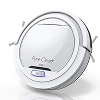 SereneLife Robot Vacuum Cleaner - Upgraded Lithium Battery 90 Min Run Time - Automatic Bot Self Detects Stairs Pet Hair Allergies Friendly Home Cleaning for Carpet Hardwood Floor-PUCRC25 V3