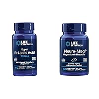 Life Extension Super R-Lipoic Acid – Longevity Supplement for Oxidative Stress Defense & Neuro-mag Magnesium L-threonate, Magnesium L-threonate