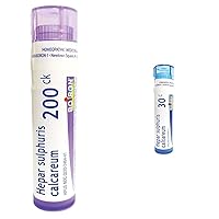 Boiron Hepar Sulphuris Calcareum 200CK & 30 Pellets, Homeopathic Cough Medicine