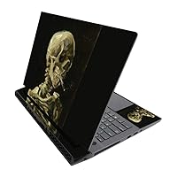MightySkins Skin for Alienware M17 R3 (2020) & M17 R4 (2021) - Skull with Cigarette | Protective Viny wrap | Easy to Apply | Made in The USA