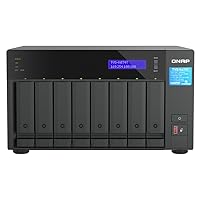 QNAP TVS-h874T-i9-64G-US 8 Bay High-Speed Desktop NAS with Intel 12th Gen CPU, up to 64GB DDR4 Memory, Thunderbolt 4 and 2.5GbE connectivity (Diskless)