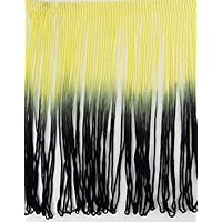 2 Yards Tie-Dye Ombre Multicolor Chainette Thread Yarn Tonal Loop Fringe- 7
