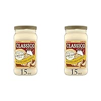 Classico Roasted Garlic Alfredo Pasta Sauce (15 oz Jar) (Pack of 2)