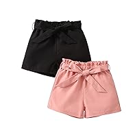 Newborn Infant Baby Girls Solid Spring Summer Shorts Belt Clothes Little Girls Ripped Shorts