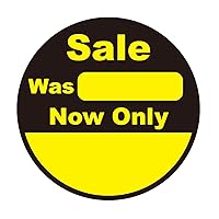 2 inch 300pcs Price Reduced was Now Sale Stickers,Round Disount Price Removable Sticker