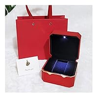 Jewelry Box Jewelry Box Watch Box Flip Storage Box 11.5117CM, Single Watch Storage Box for Men and Women, Can be Used as Gift Box (Color : Black)