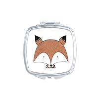 Simplicity Style Immature Fox Mirror Portable Compact Pocket Makeup Double Sided Glass