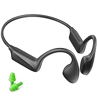 Bone Conduction Headphones - Bluetooth 5.3 Open Ear Headphones with HD Mic,12hrs Playtime Deep Bass Sport Wireless Headphones,Sweatproof Bone Headphones for Running,Cycling,Hiking,Driving