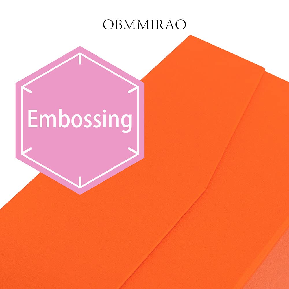 OBMMIRAO Upgrade 1Pcs Orange Extra Large Gift Box with Lid,16.5 x13 x5 Inches, Hard Magnetic Gift Boxes for Presents Wedding Dress Box Storage,Reusable Foldable Bridesmaid Box