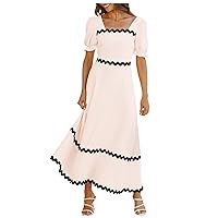 Hawaiian Dresses for Women Spring Summer Boho Beach Dress Off The Shoulder Sexy Mini Dress Elegant Maxi Dress Flowy Dress