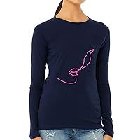 One Line Art Women's Long Sleeve T-Shirt - Hookah Gifts - Great Item