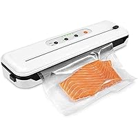 Vacuum Sealer Machine, for Food Savers,Air Vacuumed Sealing Design with Dry & Moist Modes for Food Preservation,Built in Cutter,Compact Design