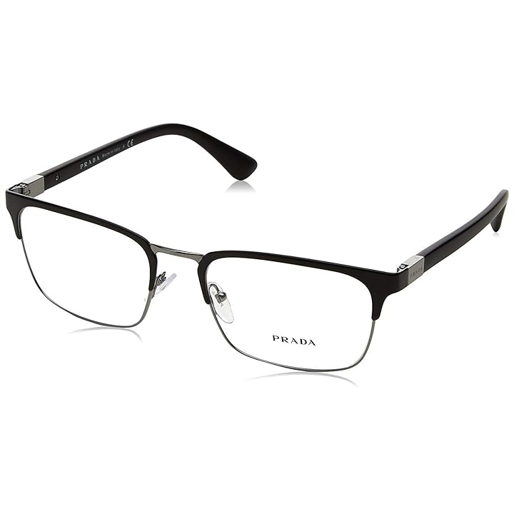 Mua Prada Heritage PR 54TV 1BO1O1 Matte Black Metal Rectangle Eyeglasses  55mm trên Amazon Mỹ chính hãng 2023 | Fado