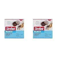 SlimFast Delights Peanut Butter Chocolate Snack Cup, 10 Count (Pack of 2)