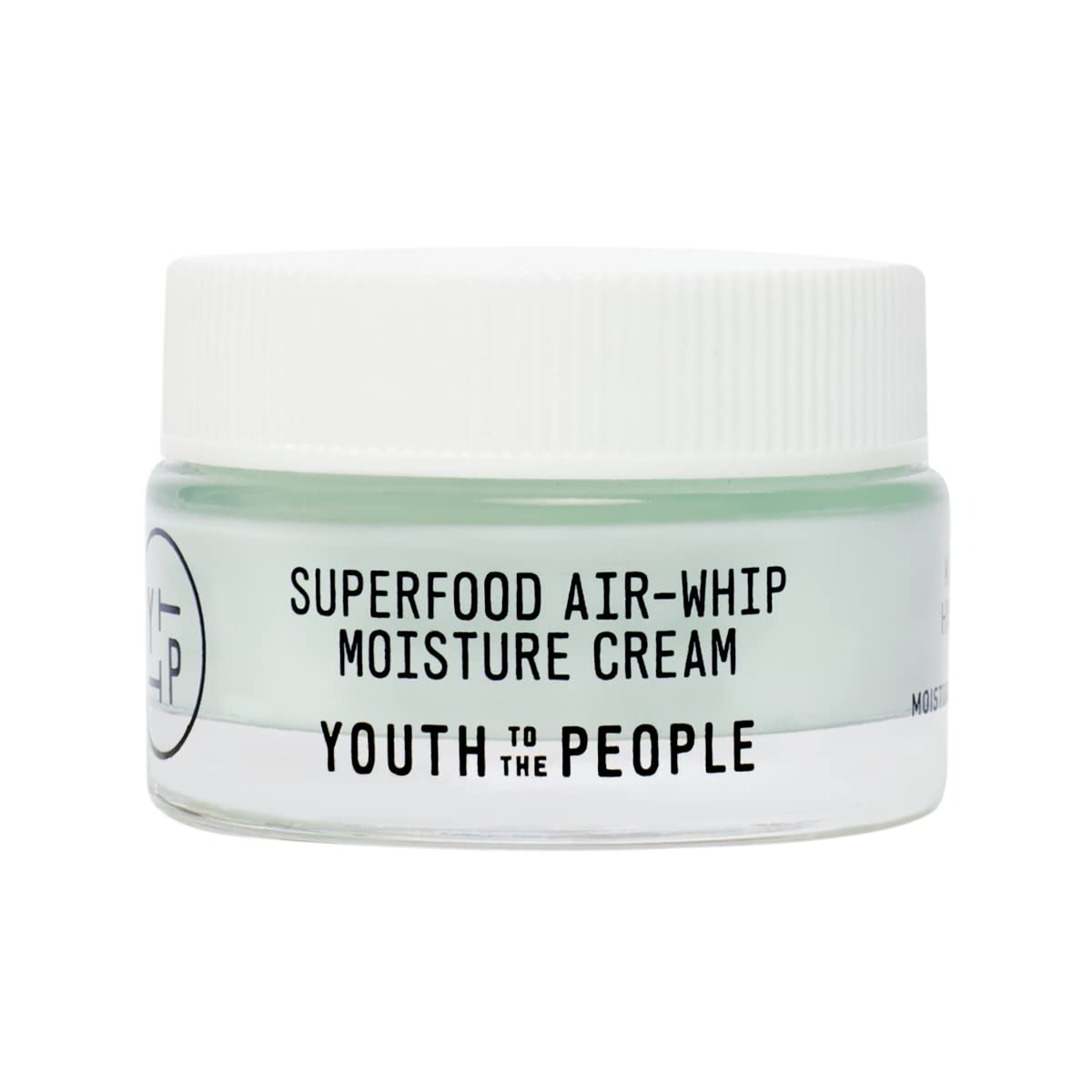 Youth To The People Air-Whip Moisture Face Cream - Gel Moisturizer & Face Primer - Lightweight Green Tea + Hydrating Hyaluronic Acid Moisturizer for Sensitive Skin, Travel Size (0.5oz)