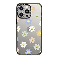 CASETiFY Impact iPhone 15 Pro Max Case [4X Military Grade Drop Tested / 8.2ft Drop Protection] - Happy Daisies - Clear Black