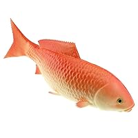 13.8 inch Fake Big Carp Decoration Artificial Fish Wall Hanging Lifelike Animal Toy for Home Kitchen Shop Restaurant Christmas Show - Red