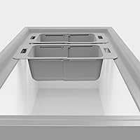 LALASTAR Adjustable Chest Freezer Basket, Freezer Organizer Bins Expandable, Universal Deep Freezer Baskets for Chest Freezer, Freezer Organization Accessories for Kitchen, 2-Pack