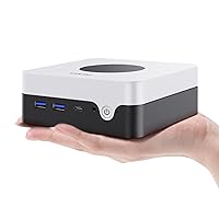 CHUWI LarkBox X Mini PC, 12GB LPDDR5 512GB SSD, Intel 12th Gen N100(up to 3.4GHz), Windows 11 Mini Desktop Computer, 4K UHD Triple-Display, 4XUSB 3.2,WiFi 6,BT5.2, HDMI,DP,Type-C,VESA,Gigabit Ethernet