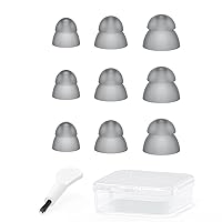 Hearing Aid Domes - Double Layer Closed Type Power Dome for Resound SureFit RIC and Open Fit BTE Hearing Amplifier Ear Tips Accessories with Carry Case (Trial Pack 9pcs)