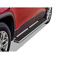 APS (Silver 6 inches Running Boards Nerf Bars Side Steps Compatible with Chevy Traverse 2018-2024