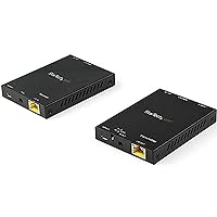 StarTech.com HDMI Over CAT6 Extender Kit - 4K 60Hz - HDMI Balun Kit - Signal up to 165 ft / 50m - HDR - 4:4:4-7.1 Audio Support (ST121HD20V), Black