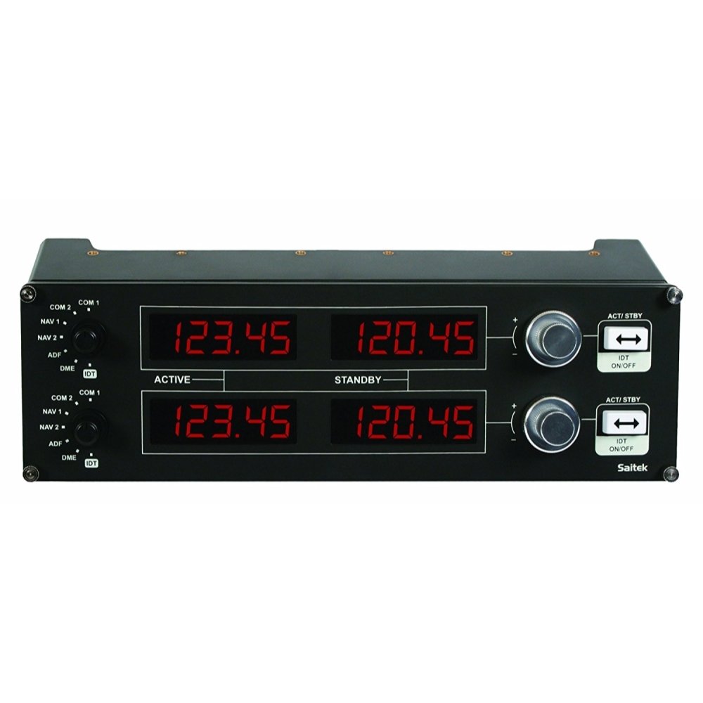 Logitech G Saitek Pro Flight Radio Panel Controller for PC - 945-000029 (Renewed)