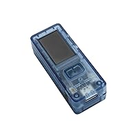 Jade - Bitcoin Hardware Wallet - Camera - Bluetooth - USB-C - 240 mAh Battery - Secure Your Bitcoin Offline (Transparent Blue)