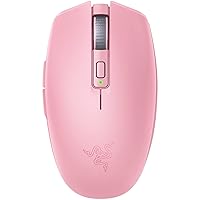Orochi V2 Mobile Wireless Gaming Mouse: Ultra Lightweight - 2 Wireless Modes - Up to 950 Hr Battery Life - Mechanical Mouse Switches - 5G Advanced 18K DPI Optical Sensor - Quartz Pink