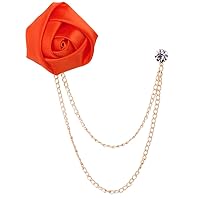 Men's Lapel Pin Flower Boutonniere Pins for Suit Wedding Brooch Sticks