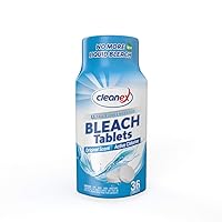 Bleach Tablets, New Advanced Formula Ultra Concentrated Water-Soluble Bleach Tablets for Laundry and Multipurpose Cleaning 36 Tablets No Phosphate NO More Liquid Bleach! (Original)