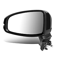 DNA Motoring OEM-MR-HO1320332 Powered Adjustment Left Driver Side Door View Mirror Compatible with 2015-2020 Fit,Non-heated, Black